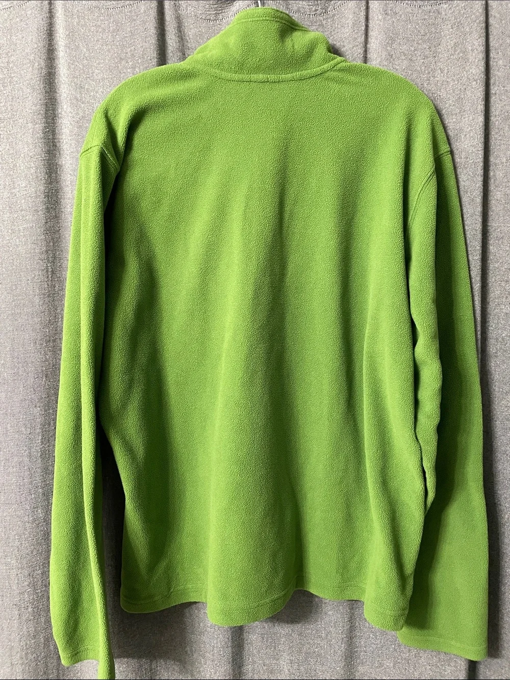 Eddie Bauer Lime Green Quarter-Zip Fleece Pullover